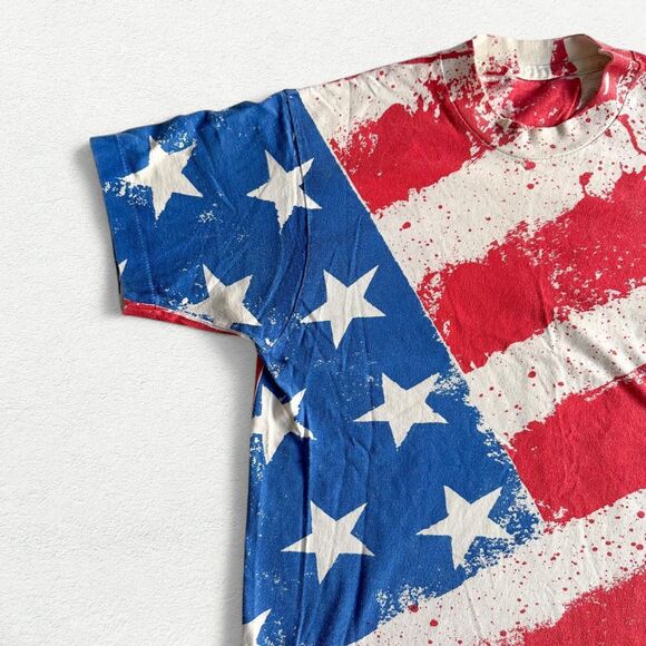 Round Two Vintage Melrose Vintage American Flag Tee - Picture 4 of 8